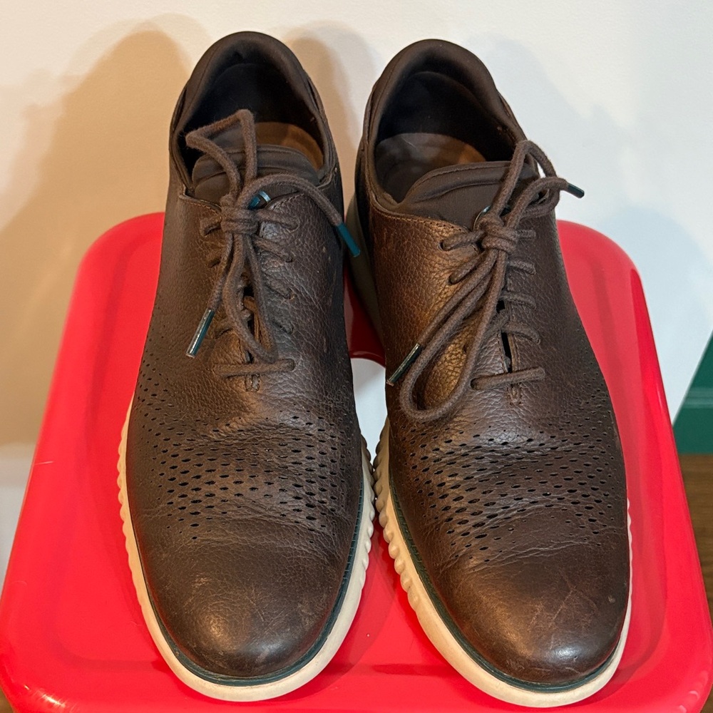 Cole Haan Dark Brown Leather Oxfords